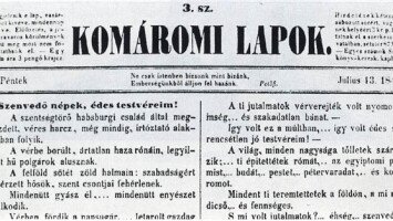 Komáromi Lapok - indult 1849. július 11-én