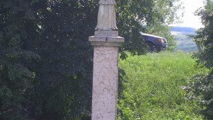 The stone statue of St. John Nepomuk